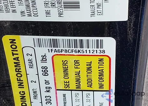 2019 Ford Mustang Gt z USA, uszkodzony, nr VIN 1FA6P8CF6K5112138